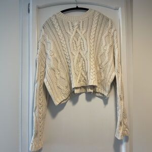 Jessica Simpson Tan Cable Knit Sweater